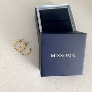 Missoma small molten hoop earrings